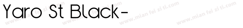 Yaro St Black字体转换
